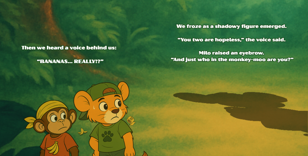 Koobi and Milo freeze as Quinny the Koala makes her first appearance